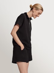 Varley Black Ritchie Doublesoft Short Sleeve Sweat Top - Image 10 of 11