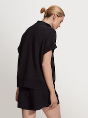 Varley Black Ritchie Doublesoft Short Sleeve Sweat Top - Image 2 of 11