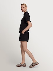 Varley Black Ritchie Doublesoft Short Sleeve Sweat Top - Image 7 of 11