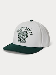Polo Ralph Lauren White & Moss Agate Wimbledon Woven Cap - Image 1 of 4