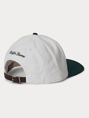 Polo Ralph Lauren White & Moss Agate Wimbledon Woven Cap - Image 2 of 4