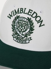 Polo Ralph Lauren White & Moss Agate Wimbledon Woven Cap - Image 3 of 4