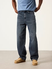 Grafittgrå - FatFace Baggy Fit Jeans - Bilde 1 av 7
