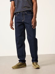 FatFace Dark Navy Straight Fit Selvedge Jeans - Image 1 of 8