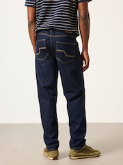 FatFace Dark Navy Straight Fit Selvedge Jeans - Image 3 of 8