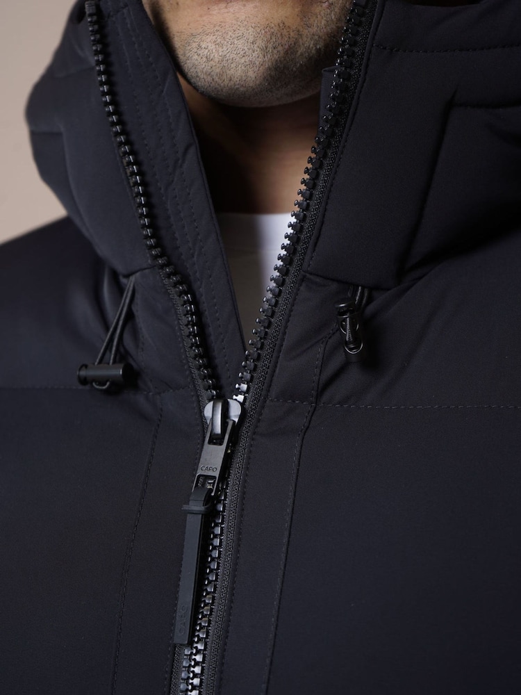 Preto - CAPO Puffer Coat - Imagem 6 de 6 Preto - CAPO Puffer Coat - Imagem 6 de 6