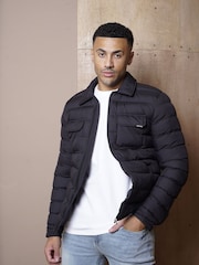 CAPO Black Lightweight Padded Jacket - Image 4 of 5