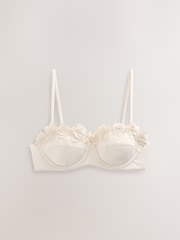 Mint Velvet Cream Flower Under Wired Bikini Top - Image 4 of 6