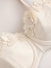 Mint Velvet Cream Flower Under Wired Bikini Top - Image 5 of 6