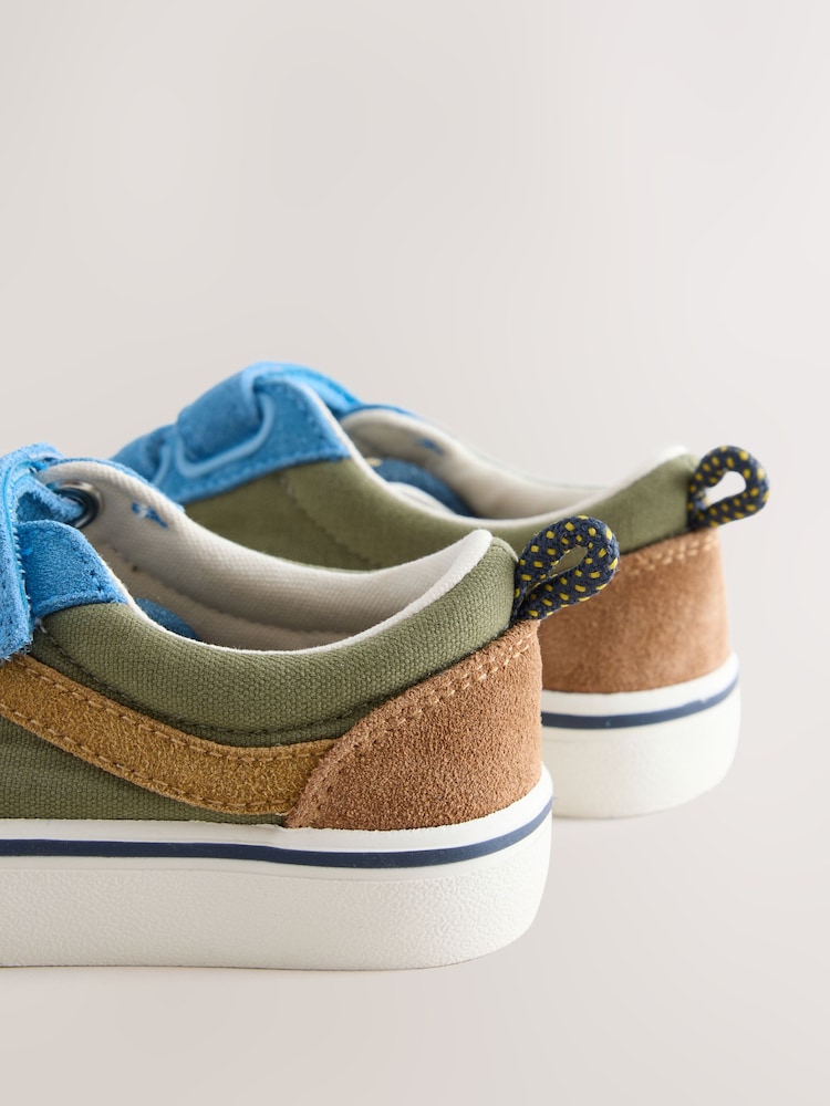 Navy Colourblock Standard Fit (F) Touch Fastening Trainers - Image 5 of 5 Navy Colourblock Standard Fit (F) Touch Fastening Trainers - Image 5 of 5