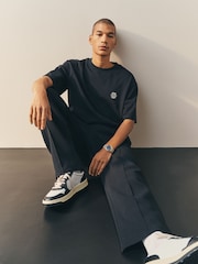 Nothing Ordinary Black Monogram Relaxed Fit Graphic Heavyweight T-Shirt - Image 3 of 6