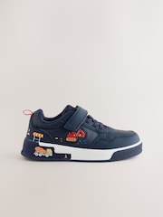 Navy Transport Light up Elastic Lace Trainers - Image 1 of 5