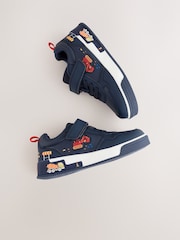 Navy Transport Light up Elastic Lace Trainers - Image 3 of 5