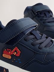 Navy Transport Light up Elastic Lace Trainers - Image 4 of 5