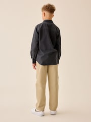 Gris carbón - Camisa vaquera de manga larga (3-16años) - Imagen 3 de 7
