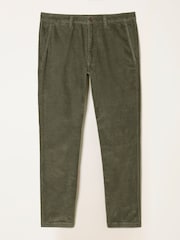 FatFace Khaki Green Straight Cord Chino Trousers - Image 1 of 1