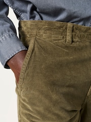 Khakigrün - FatFace Gerade Cord-Chinohose - Bild 3 von 6