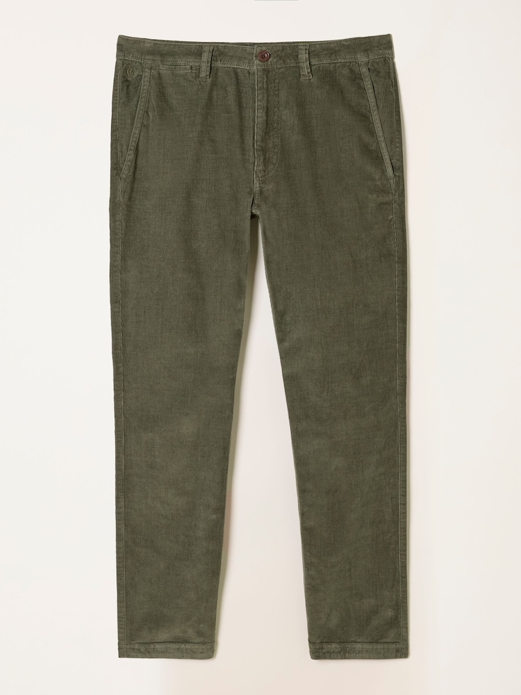 Khakigrün - FatFace Gerade Cord-Chinohose - Bild 6 von 6