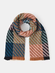Accessorize Blue Mila Check Blanket Scarves - Image 1 of 1