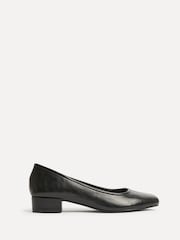 Linzi Black Origin Square Toe With Low Block Heel Pumps - Image 2 of 5