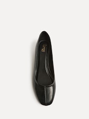 Linzi Black Origin Square Toe With Low Block Heel Pumps - Image 3 of 5