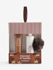 Coconut and Vanilla Lip Butter Balm and Lip Gloss Set - Image 2 of 2
