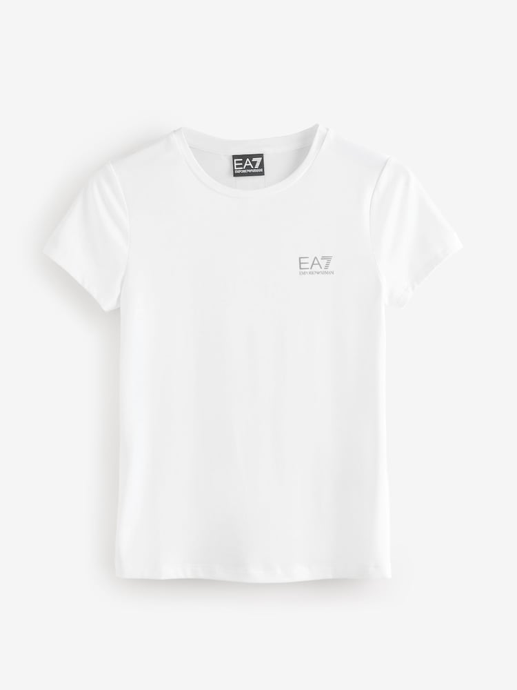 EA7 Natural Ventus7 Slim Fit T-Shirt - Image 1 of 2
