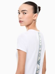 EA7 Natural Ventus7 Slim Fit T-Shirt - Imaginea 4 din 6