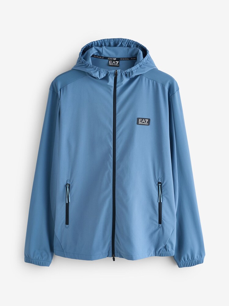 EA7 Blue Crew Neck and 1/4 Zip Sweatshirt - Image 1 of 1