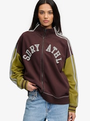 Superdry Brown Sweat Top - Image 1 of 7