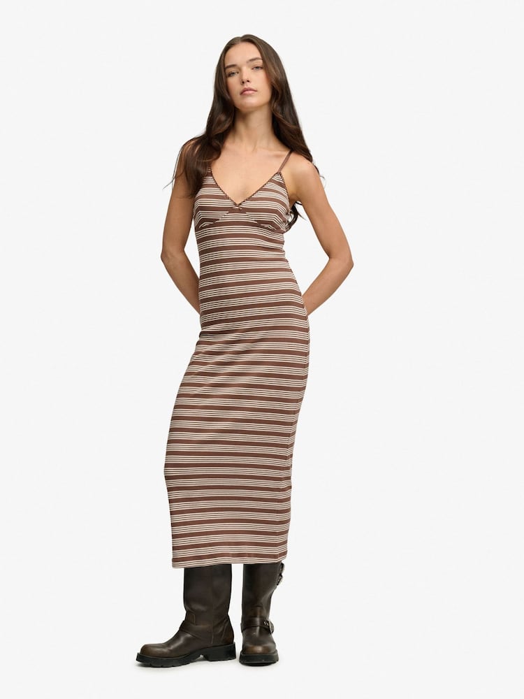 Superdry Brown Dress - Image 1 of 6