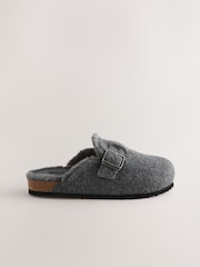 Grey Standard Fit (F) Slip-Ons Clogs - Image 2 of 5