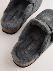 Grey Standard Fit (F) Slip-Ons Clogs - Image 4 of 5