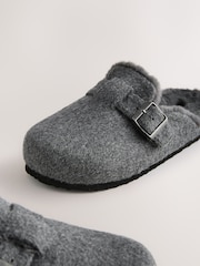 Grey Standard Fit (F) Slip-Ons Clogs - Image 5 of 5