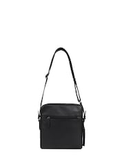 Jones Bootmaker Black Vincent Leather Shoulder Bag - Image 1 of 2