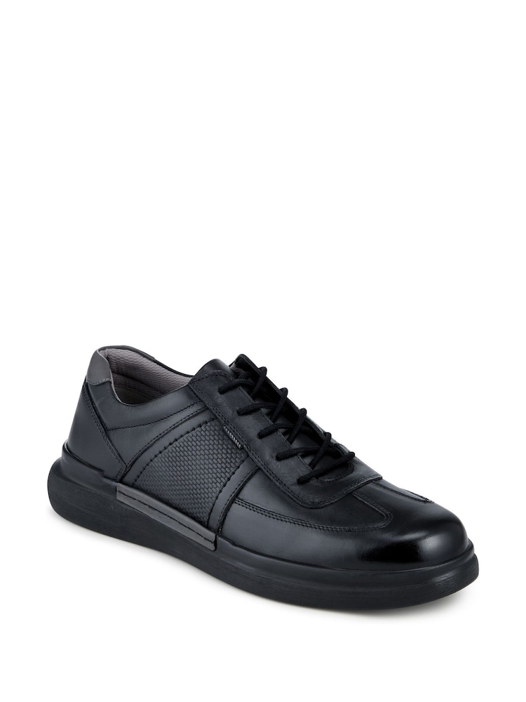 Pavers Black Lightweight Casual Lace Up Shoes - Image 2 of 5 Pavers Black Lightweight Casual Lace Up Shoes - Image 2 of 5