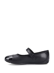 Hush Puppies Black Lottie Junior Ballerina Shoes - Image 2 of 5