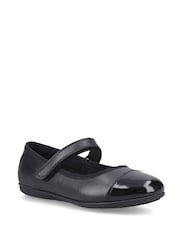Hush Puppies Black Lottie Junior Ballerina Shoes - Image 3 of 5