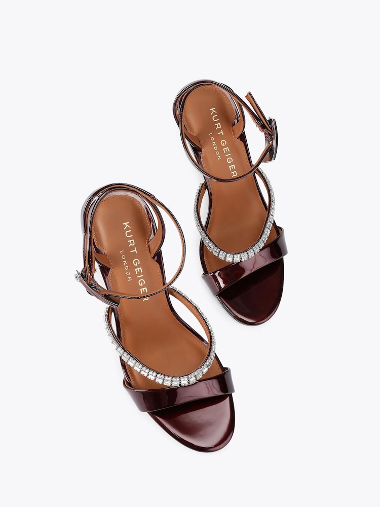 Kurt Geiger London Crystal Strap 90 Sandals - Image 2 of 4
