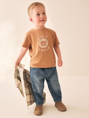 Ecru čekis - Long Sleeve Shirt and T-Shirt Set 2 Piece (3mths-7yrs) - 3 paveikslėlis iš 5