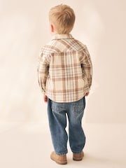 Ecru čekis - Long Sleeve Shirt and T-Shirt Set 2 Piece (3mths-7yrs) - 4 paveikslėlis iš 5