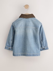 Blue Denim Long Sleeve Cord Collar Shirt (3mths-7yrs) - Image 6 of 8