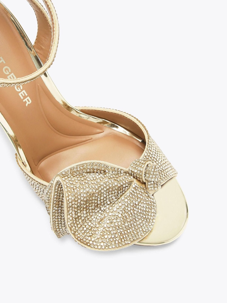 KG Kurt Geiger Gold Allegra Sandals - Image 5 of 5 KG Kurt Geiger Gold Allegra Sandals - Image 5 of 5