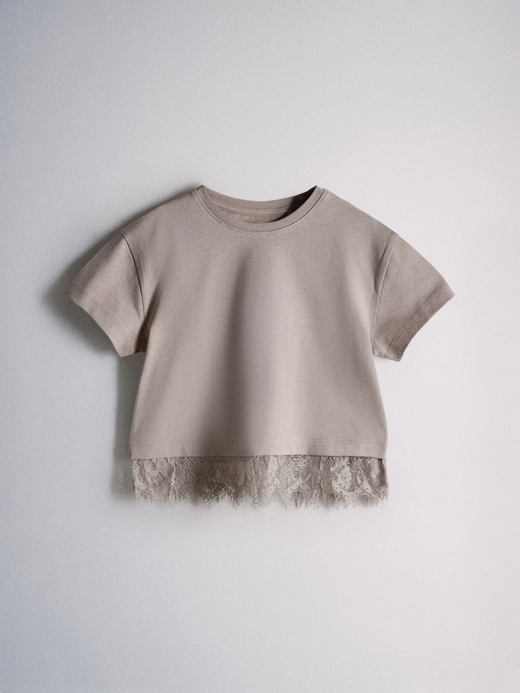 The Set 3 Pack Lace T-Shirt Blue/Yellow/Brown - Image 2 of 6
