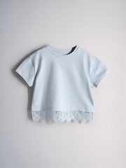 The Set 3 Pack Lace T-Shirt Blue/Yellow/Brown - Image 4 of 6