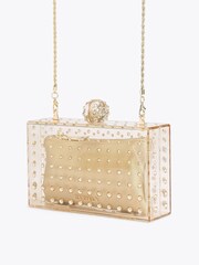 Carvela Gold Cristallo Clutch Bag - Image 2 of 4