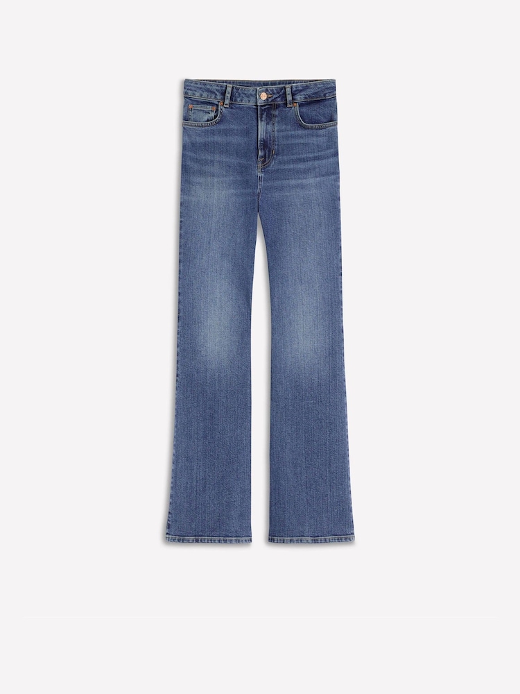 Boden Blue High Rise Fitted Flare Jeans - Image 6 of 6 Boden Blue High Rise Fitted Flare Jeans - Image 6 of 6