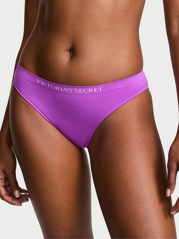 Victoria's Secret Gum Drop Purple Bikini Knickers - Image 1 of 2