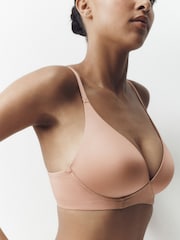 Black/White/Praline Nude Padded Non Wire A-E Ultimate Comfort Smoothing T-Shirt Bras 3 Pack - Image 3 of 9