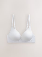 Black/White/Praline Nude Padded Non Wire A-E Ultimate Comfort Smoothing T-Shirt Bras 3 Pack - Image 7 of 9